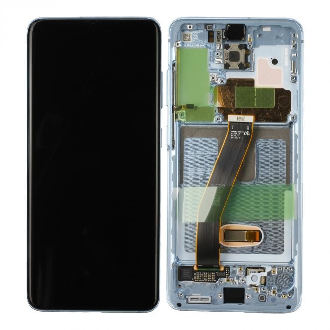 Samsung Galaxy S20 G980F/S20 5G G981B LCD Display, Cloud Blue Serviceware