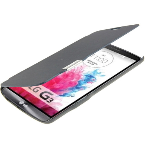 Horizontal Flip Ledertasche für LG G3 dunkeblau