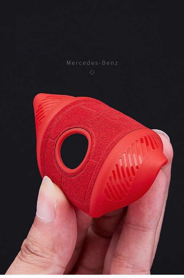 Silikon-Texstil Schlüsseletui Hülle Mercedes-Benz Rot