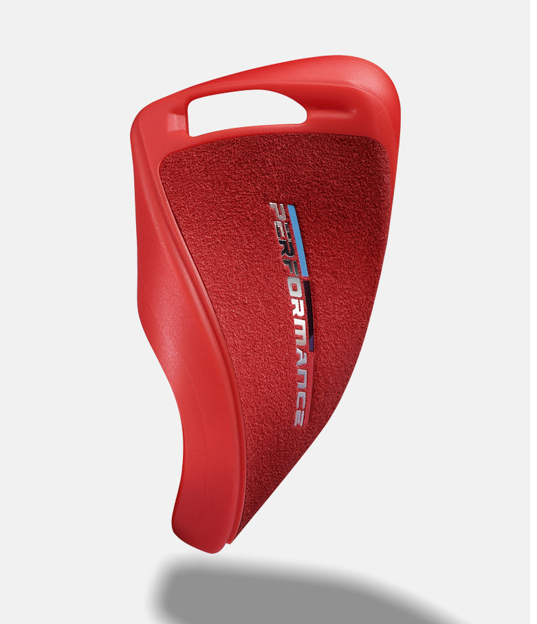 BMW Textil-Silikon Schlüssel Cover Schlüsselanhänger+ Band Rot