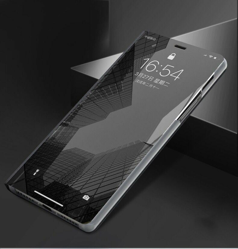 Samsung Galaxy  S20 Ultra Spiegel Flip Mirror Clear View Case Schwarz