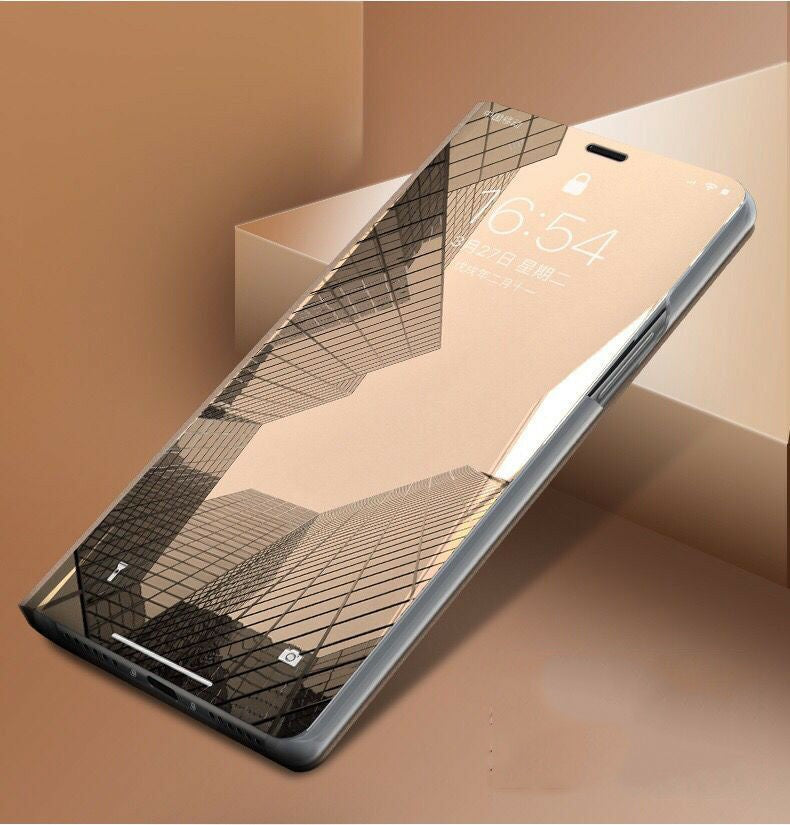 Samsung Galaxy  S20 Plus Spiegel Flip Mirror Clear View Case Rosa Gold