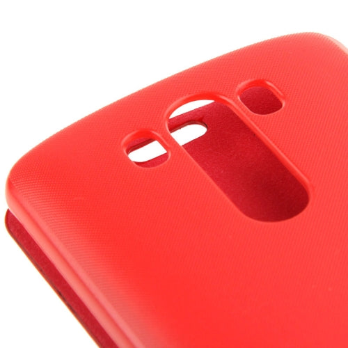 Horizontal Flip Ledertasche für LG G3 rot