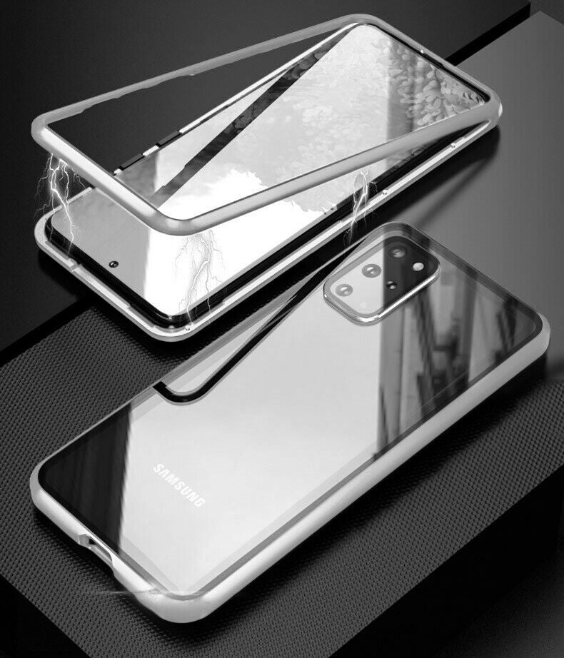 360 Grad Magnet Case Für Samsung Galaxy S20 Hülle Metall Tasche Schwarz Silber