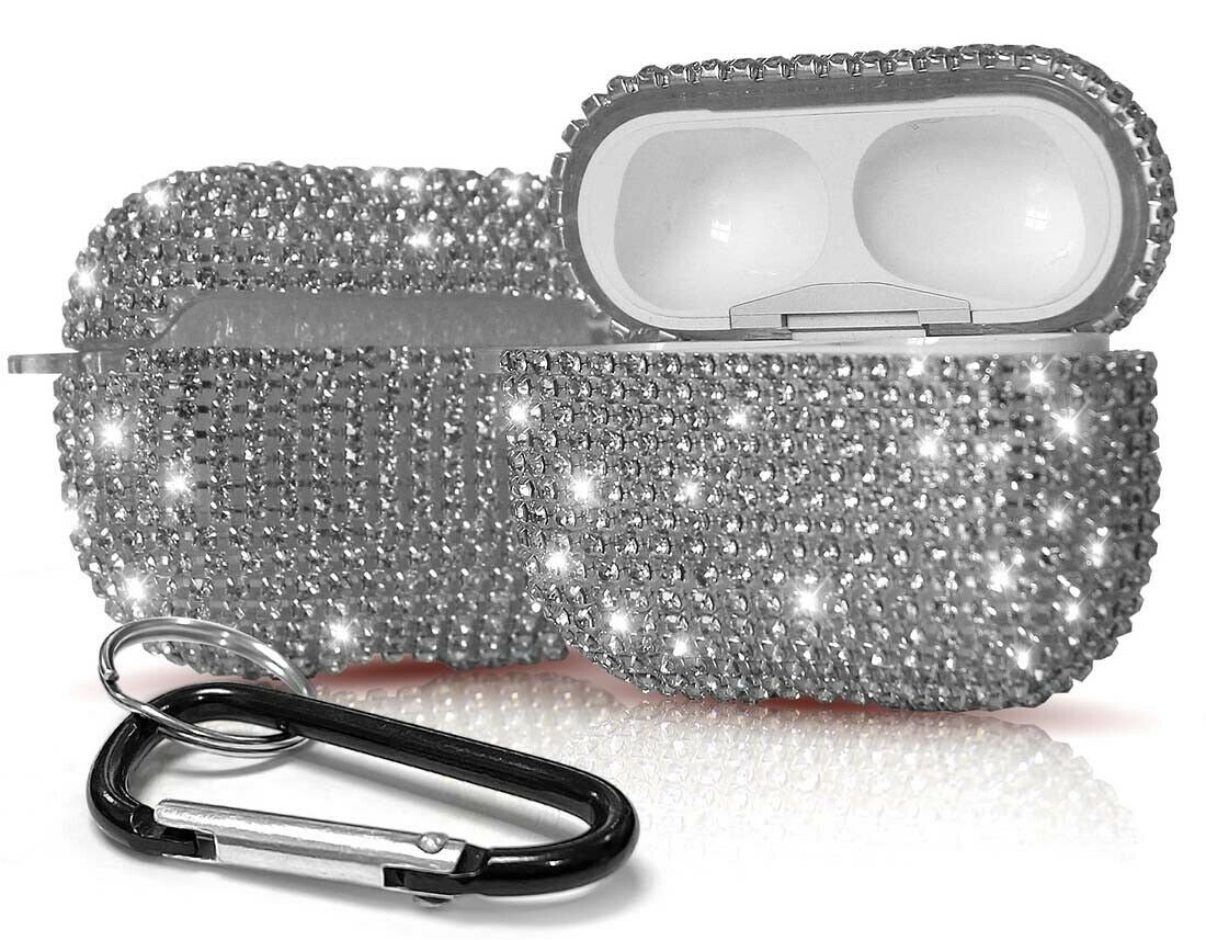 Kristall Diamant Strass Bling Hartschale Case für Apple Airpods pro (2019)