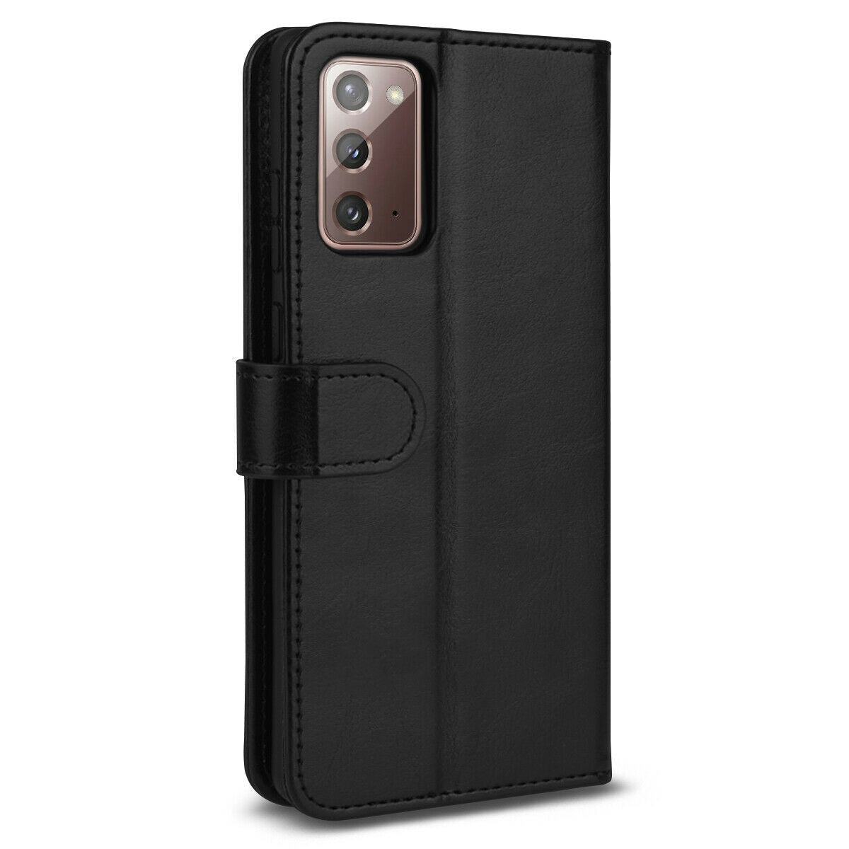 Samsung Galaxy Note 20 Wallet Flip Case Cover Schwarz