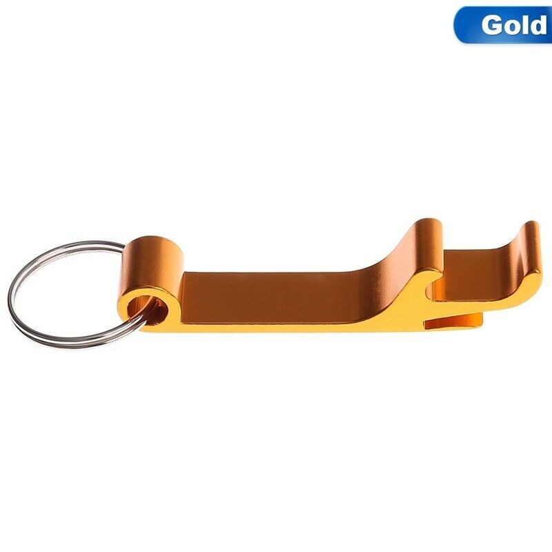 Schlüsselanhänger Bierflasche Dosenöffner Getränk Schlüsselbund Ring Klaue Gold (Auf Wunsch mit Gravur)