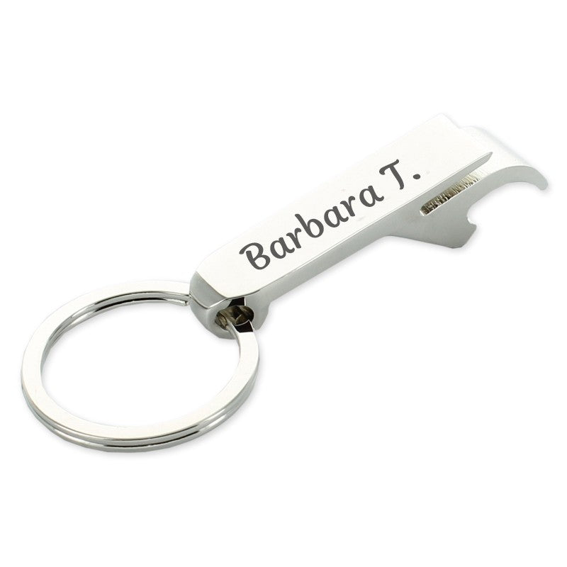 Schlüsselanhänger Bierflasche Dosenöffner Getränk Schlüsselbund Ring Klaue Grün (Auf Wunsch mit Gravur)