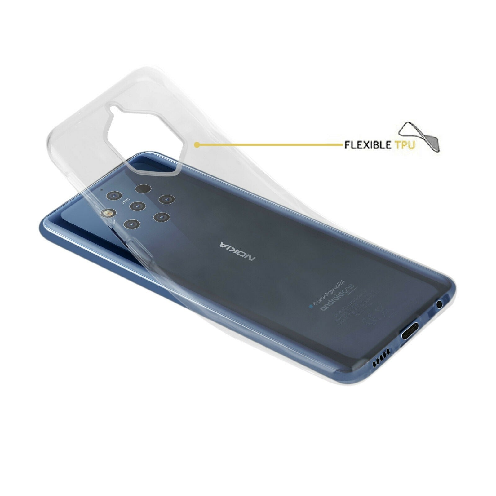 Nokia 9 Pureview Hülle Schutzhülle Case Cover Slim Silikon