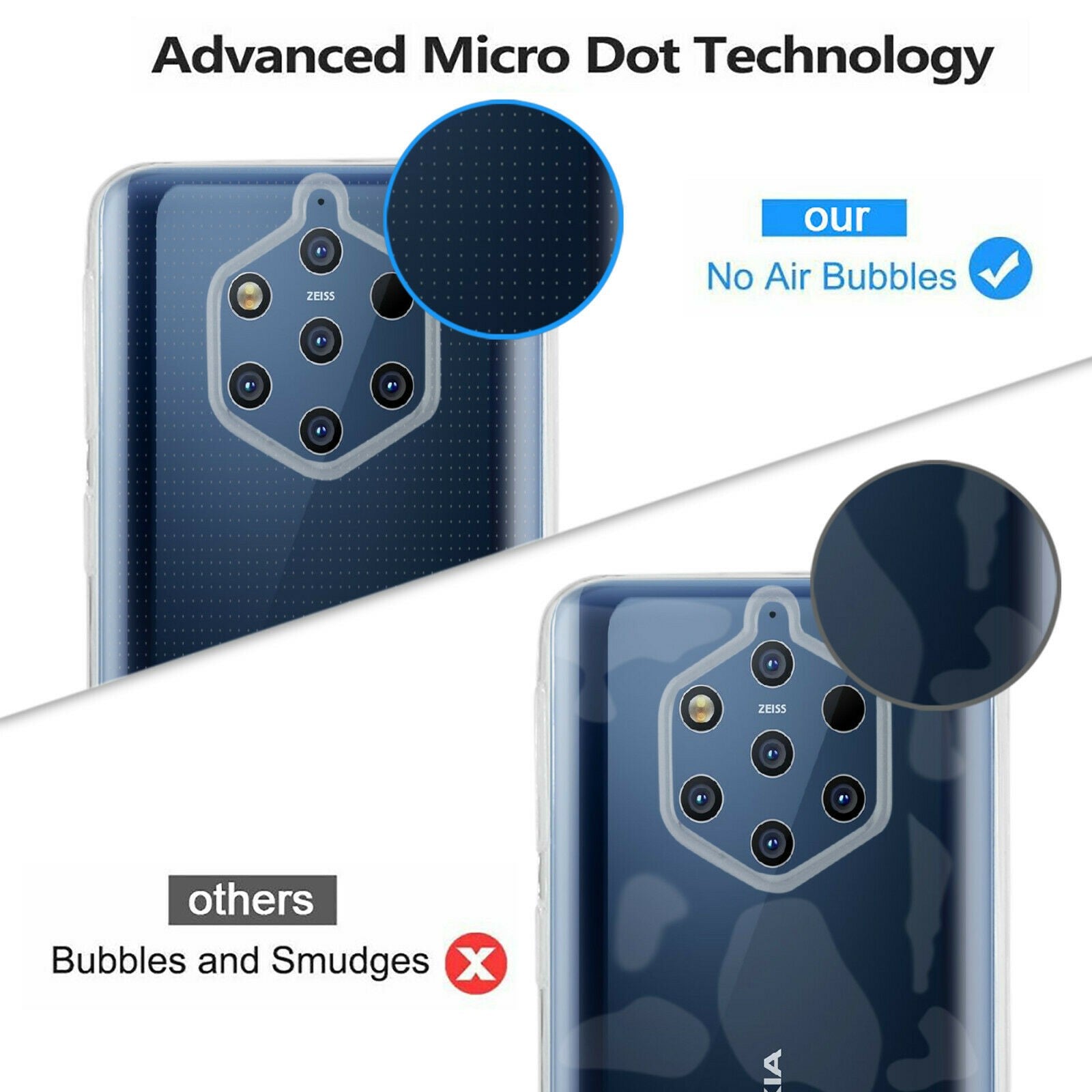 Nokia 9 Pureview Hülle Schutzhülle Case Cover Slim Silikon