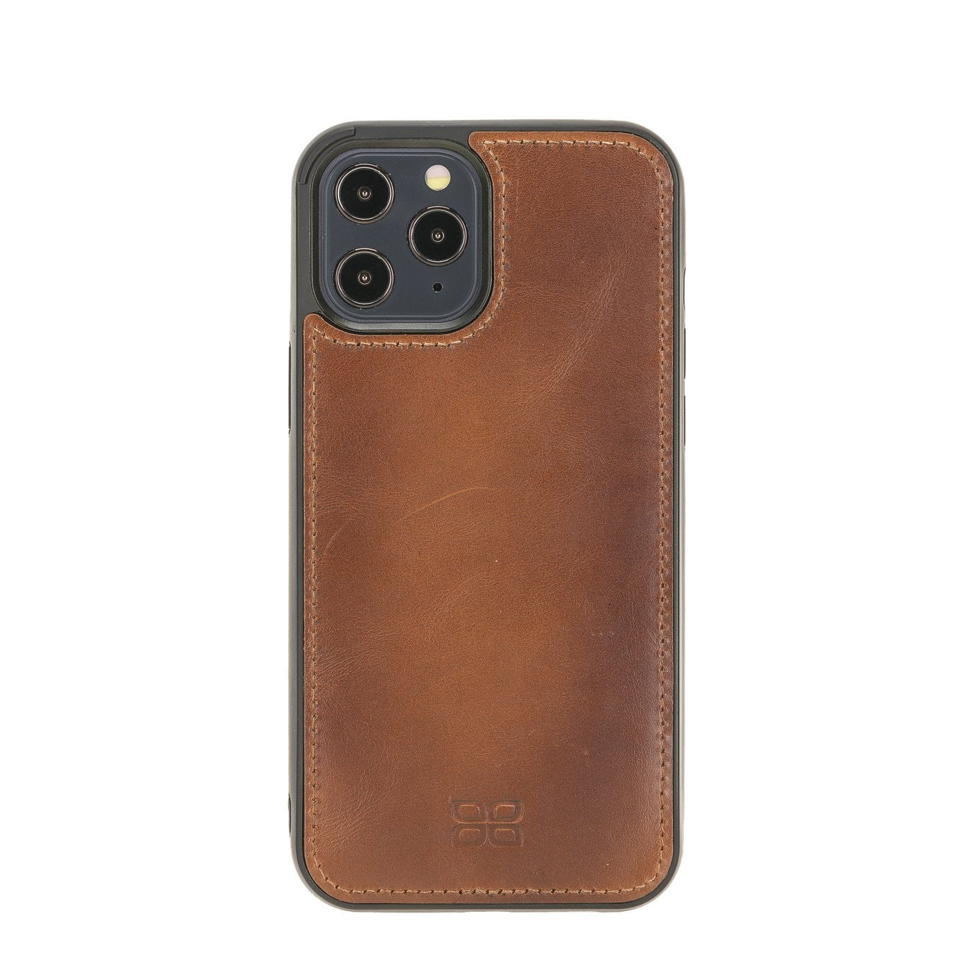 Bouletta Magnetische abnehmbare Handyhülle aus Leder mit RFID-Blocker für iPhone 12 Pro Max Rustic Tan with Efekt