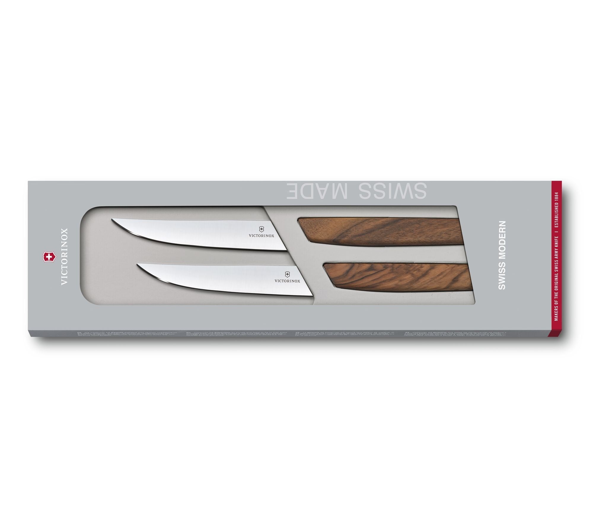 Swiss Modern Steakmesser-Set, gerader Schliff