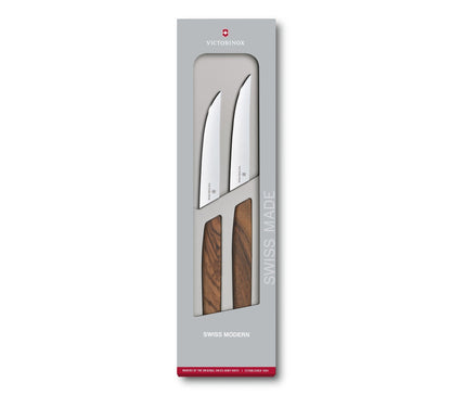 Swiss Modern Steakmesser-Set, gerader Schliff
