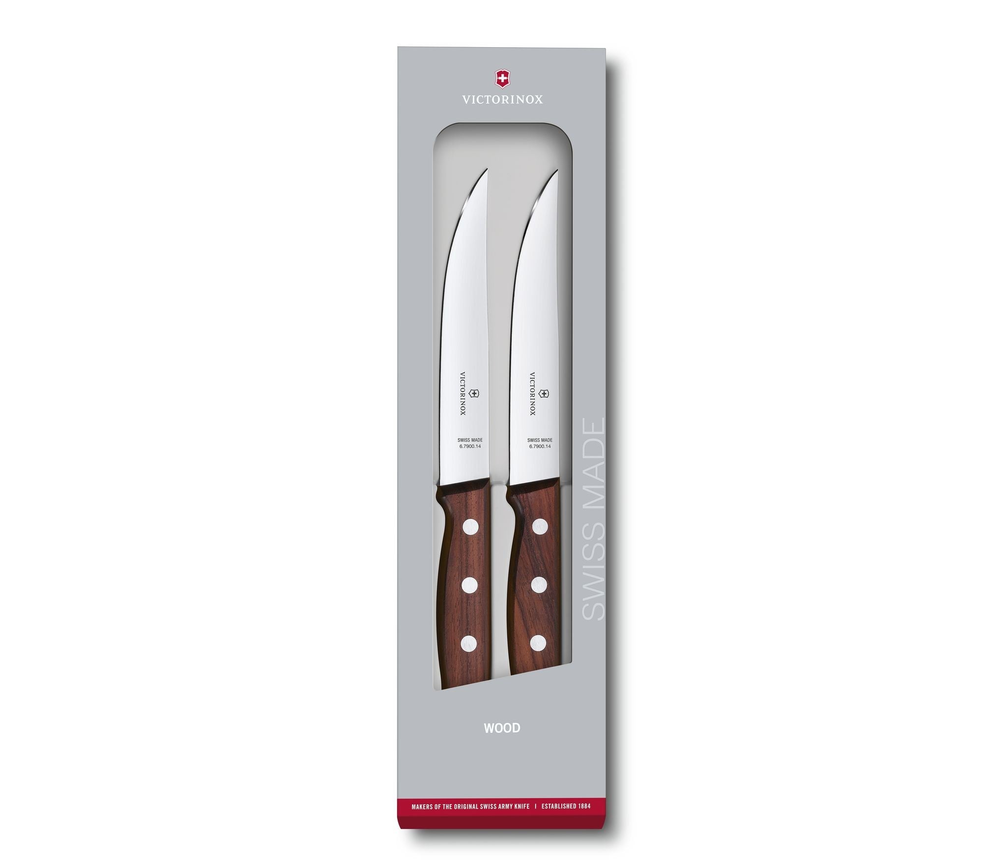 Wood Steakmesser-Set, 2-teilig