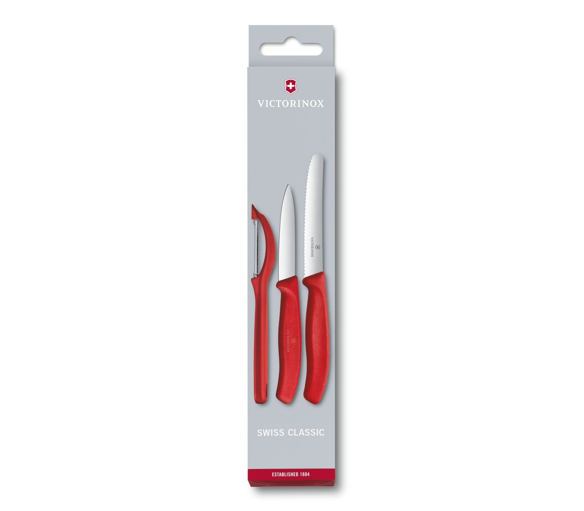 Swiss Classic Gemüsemesser-Set mit Schäler, 3-teilig