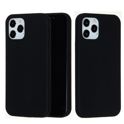 iPhone 12 Pro Silikon Case Hülle - Schwarz