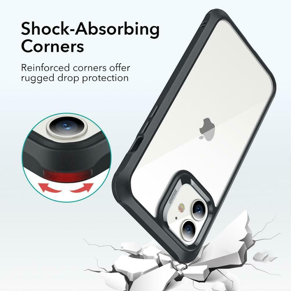 iPhone 12 Silikon Case Hülle - Schwarz