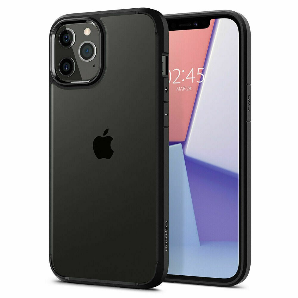 iPhone 12 Silikon Case Hülle - Schwarz