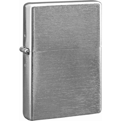 Benzin American Style Feuerzeug - chrom satin  (Auf Wunsch mit Gravur)