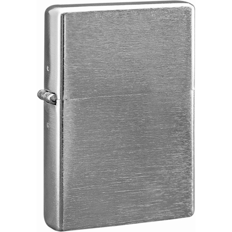 Benzin American Style Feuerzeug - chrom satin  (Auf Wunsch mit Gravur)