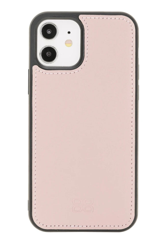 Bouletta Magnetische abnehmbare Handyhülle aus Leder mit RFID-Blocker für iPhone 12 Pro Nude Pink