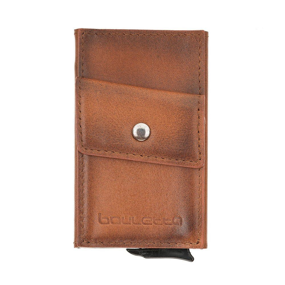 Bouletta Austin Coin Kartenhalter aus Leder RST2EF Taba RFID