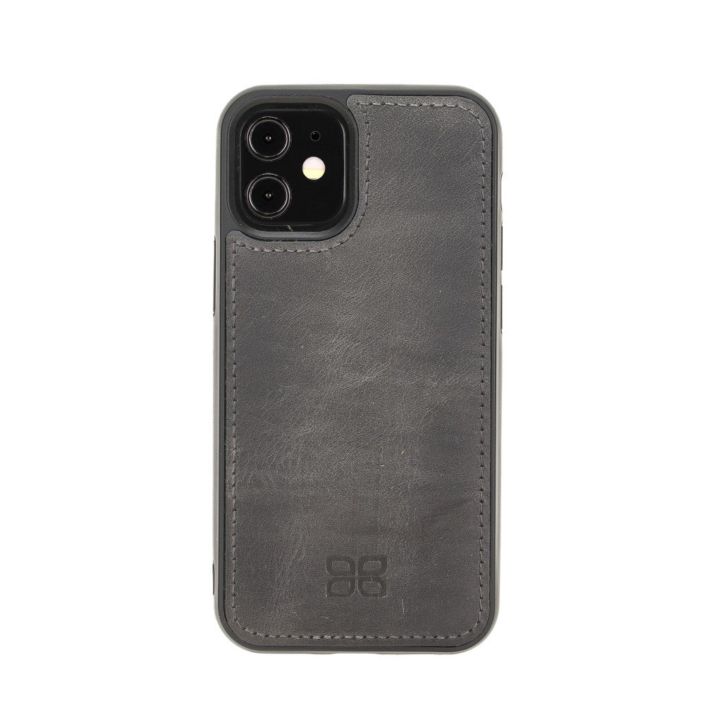 Bouletta Magnetische abnehmbare Handyhülle aus Leder mit RFID-Blocker für iPhone 12 Mini Nude Pink