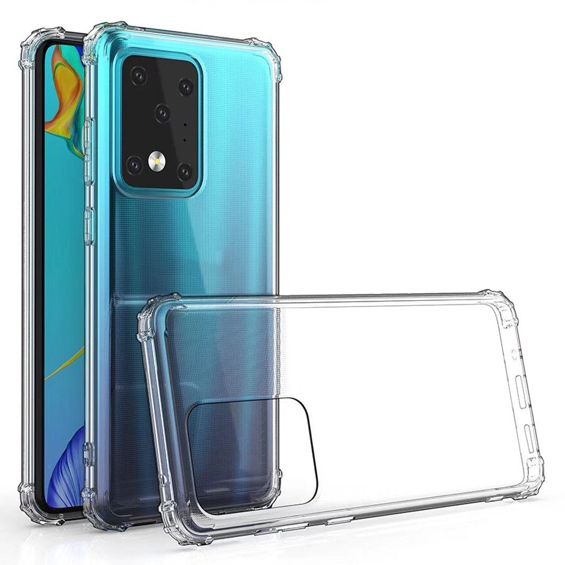 Galaxy S20 Ultra Shockproof Transparent TPU Protective Case