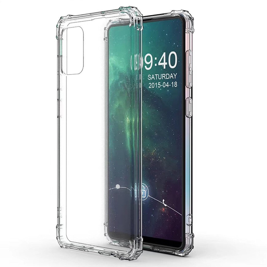 Galaxy A71 Shockproof Transparent TPU Protective Case