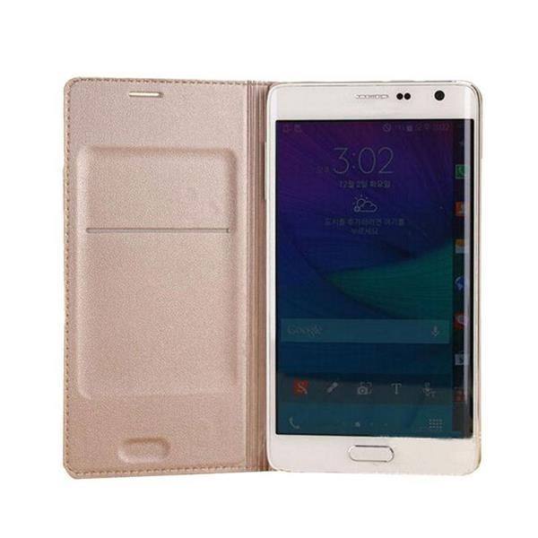 Leder Samsung Galaxy Note Edge Gold