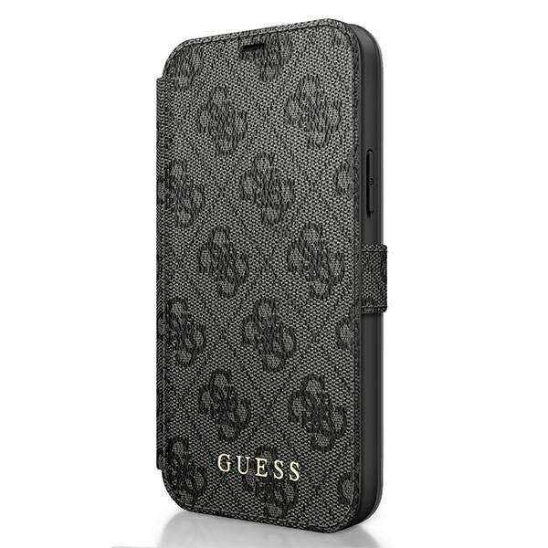 Guess 4G Charms iPhone 12 Pro Max - Cover Hülle Tasche Handytasche Case Schwarz