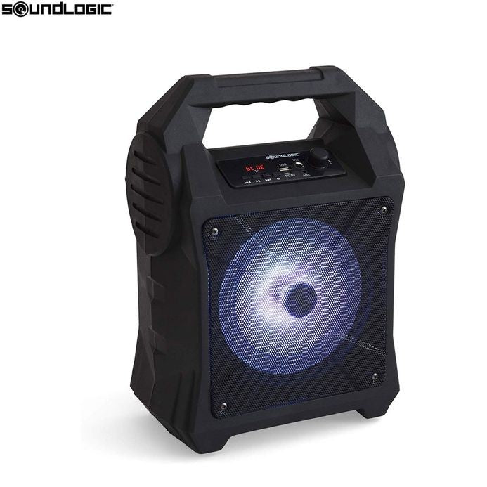 Soundlogic - 15W Party Soundanlage Bluetooth Lautsprecher LED Disco Light FM-Radio / USB / MP3
