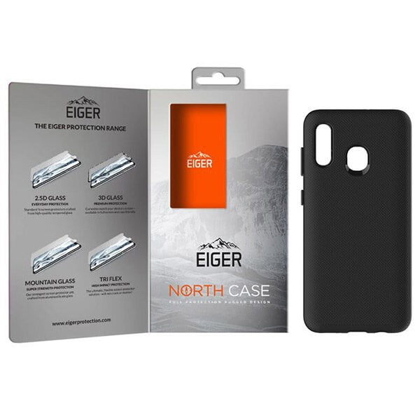 Eiger - Samsung Galaxy A20e North Case Premium Hybrid Schutzhülle (EGCA00141) - Schwarz