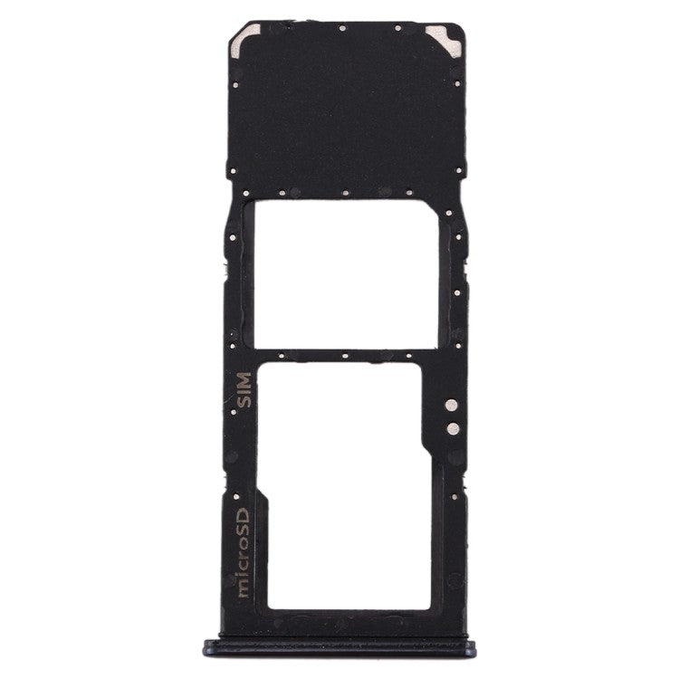 SIM Card Tray + Micro SD Card Tray for Galaxy A70 Schwarz