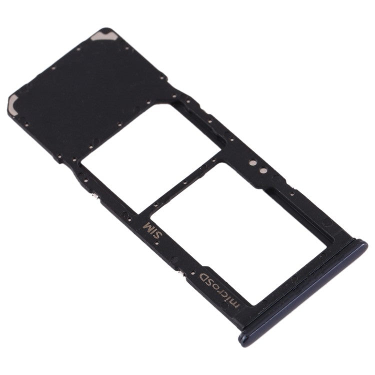 SIM Card Tray + Micro SD Card Tray for Galaxy A70 Schwarz