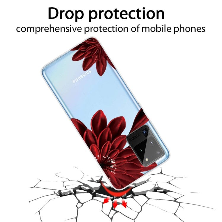 Samsung Galaxy Note 20 Ultra Shockproof Painted TPU Protective Case Hülle (Safflower)