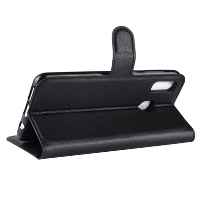 Litchi Texture Horizontal Flip Leder Case Hülle für Galaxy A40