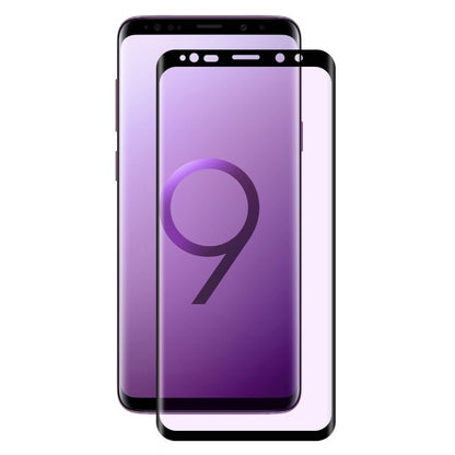 9H 3D a Heat Bending Tempered Glass Film für Galaxy S9 Plus Schwarz