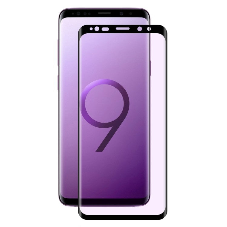 9H 3D a Heat Bending Tempered Glass Film für Galaxy S9 Plus Schwarz