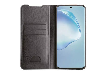 VIVANCO Premium Wallet, Bookcover für Samsung Galaxy S20 Plus, Schwarz