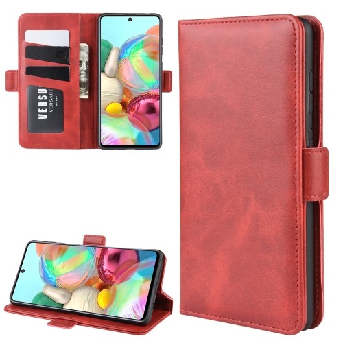 Leder Kreditkarte Etui Samsung Galaxy Note 10 Lite Rot