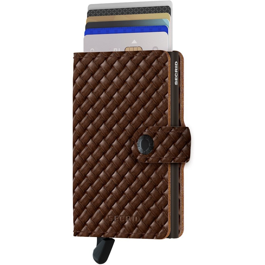 SECRID MINIWALLET BASKET, BROWN