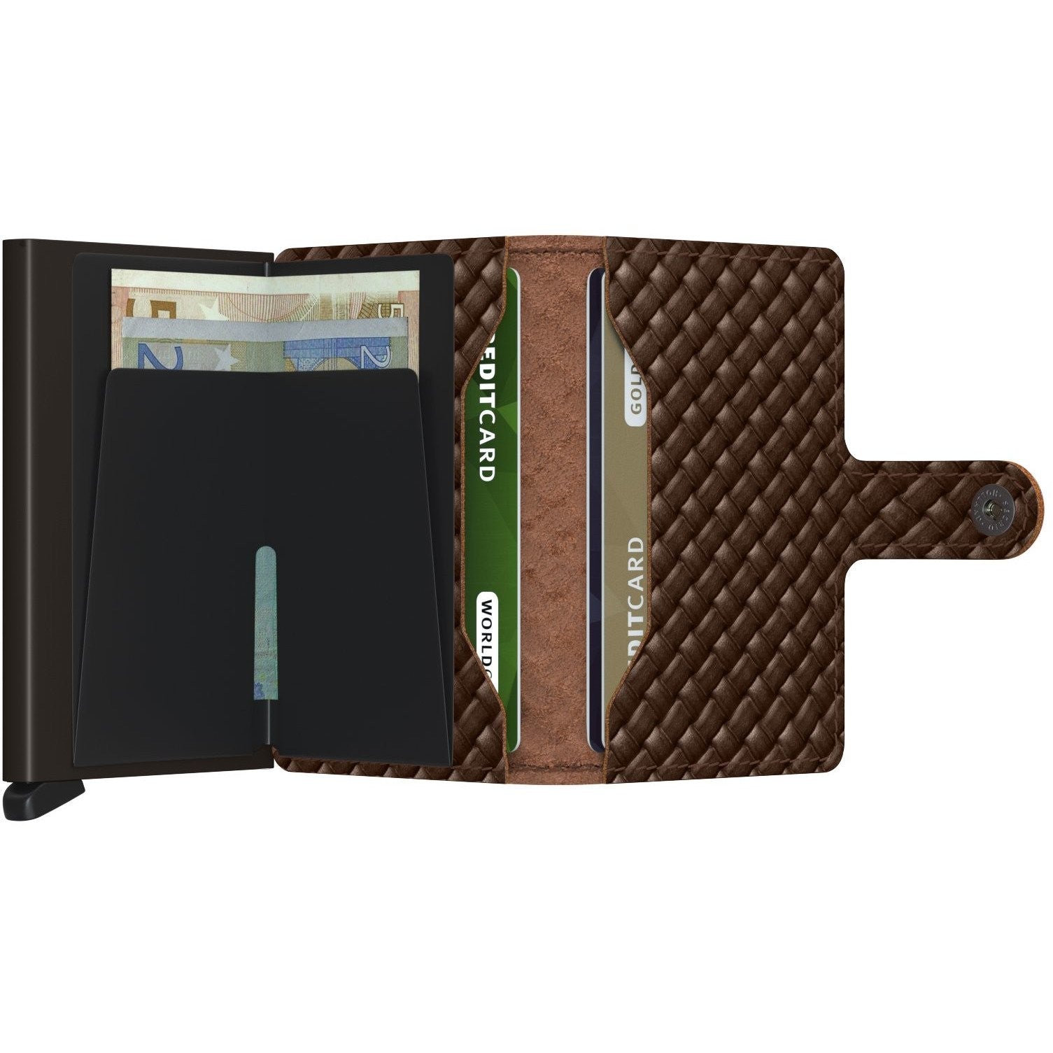 SECRID MINIWALLET BASKET, BROWN