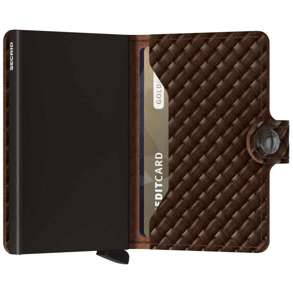 SECRID MINIWALLET BASKET, BROWN