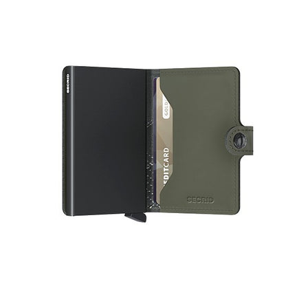 SECRID Miniwallet Matte Stitch Linea lime