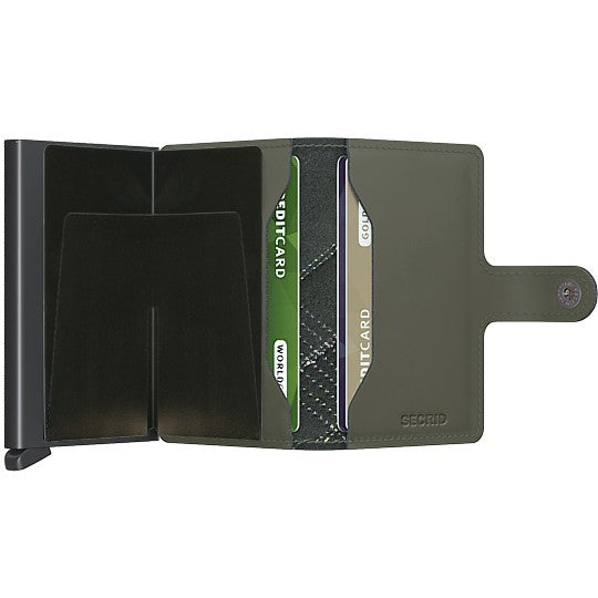 SECRID Miniwallet Matte Stitch Linea lime