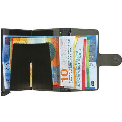 SECRID Miniwallet Matte Stitch Linea lime