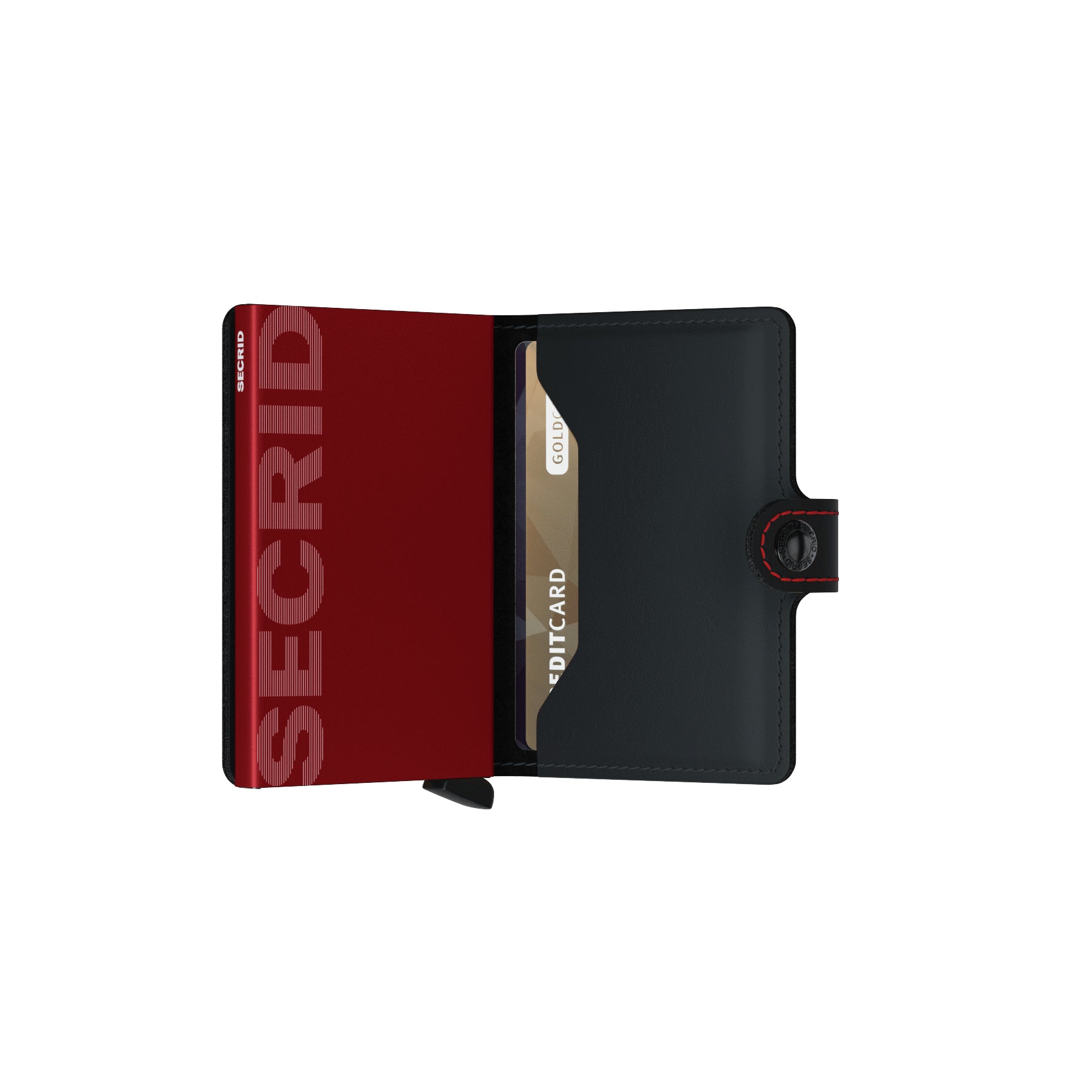 SECRID MINIWALLET MATTE, BLACK & RED