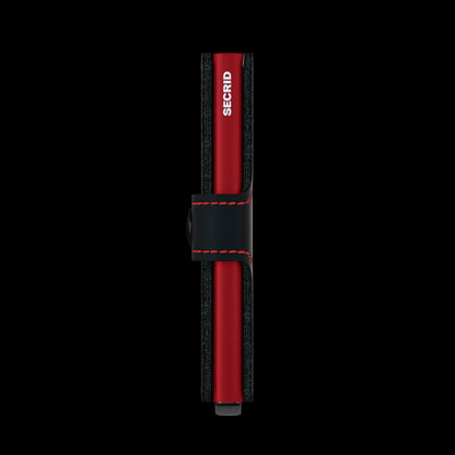 SECRID MINIWALLET MATTE, BLACK & RED