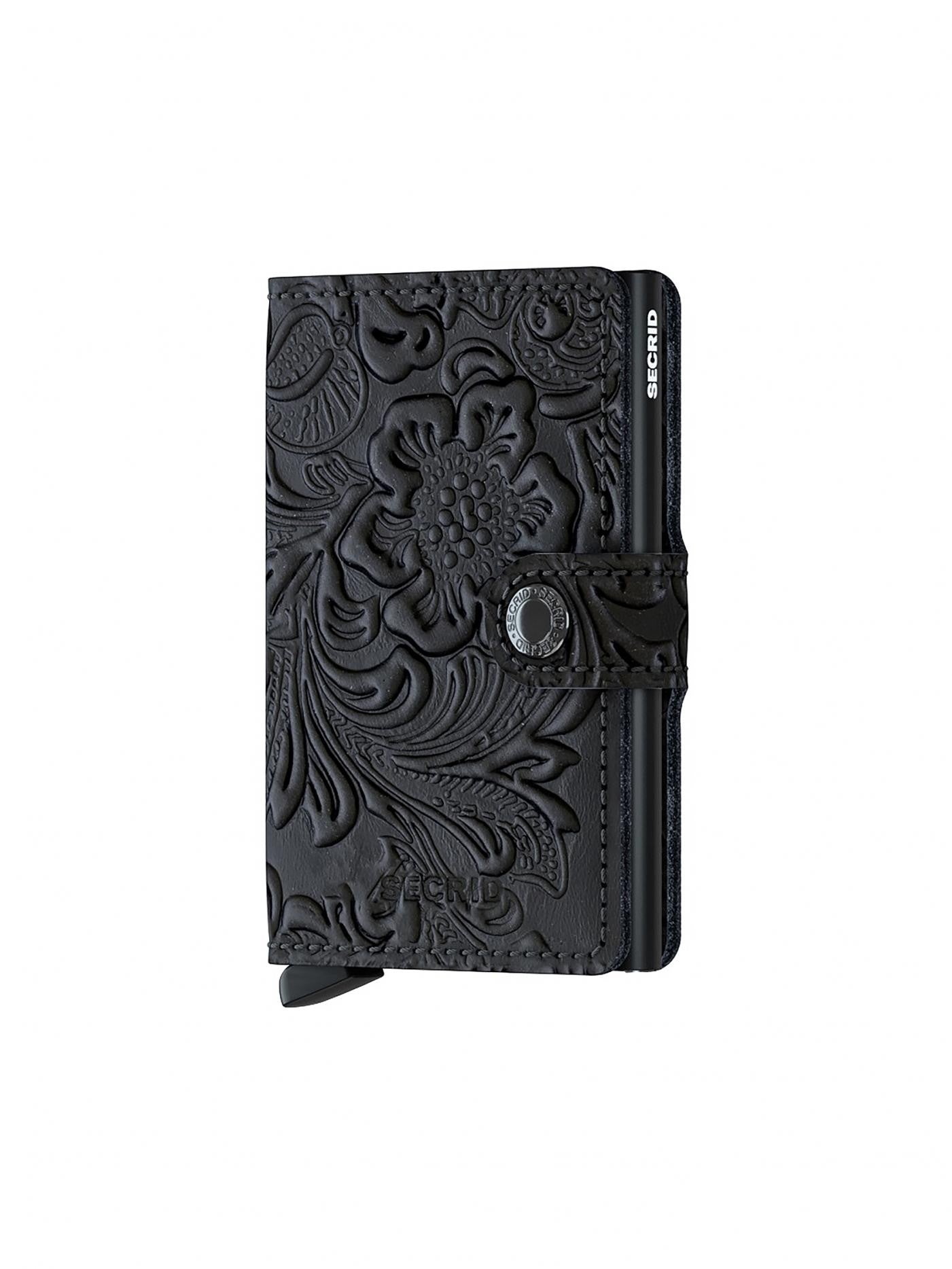 SECRID Geldbörse - Miniwallet Ornament Schwarz